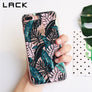 LACK Summer Palm Leaf Phone Case For iphone 7 Plus Case Clear Soft TPU Cover Cartoon Banana Leaves Cases For iphone 7 Case