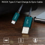 Metal USB Type C Cable, ROCK Metal Fast charging USB Type-C Cable for Samsung Galaxy S8 Note 8, OnePlus 2, for Xiaomi 4C USB-C