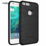 For Phone Case Google Pixel Cover 5.0 inch Shockproof TPU + PC Brushed Armor Case For Google Pixel Case Stand Card Slot funda