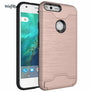For Phone Case Google Pixel Cover 5.0 inch Shockproof TPU + PC Brushed Armor Case For Google Pixel Case Stand Card Slot funda