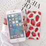 ZMASI Red Strawberry Phone Case For iphone X Case For iphone 6S 6 7 8 Plus Back Cover Fashion Cherry Soft Silicone TPU Cases
