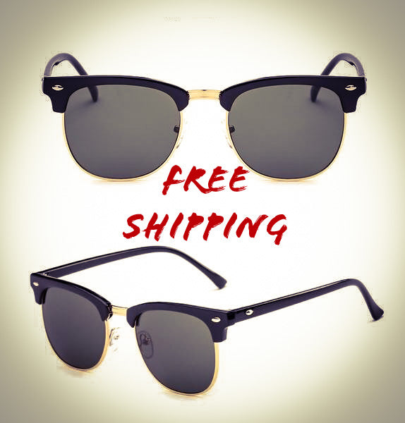 Vintage Clubmaster Styled Sunglasses UV lenses