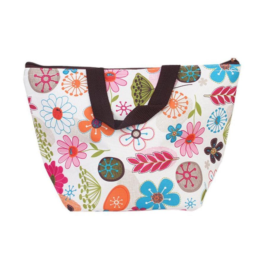 TEXU Lunch Box Bag Tote Insulated Cooler Carry Bag for Picnic - Floral