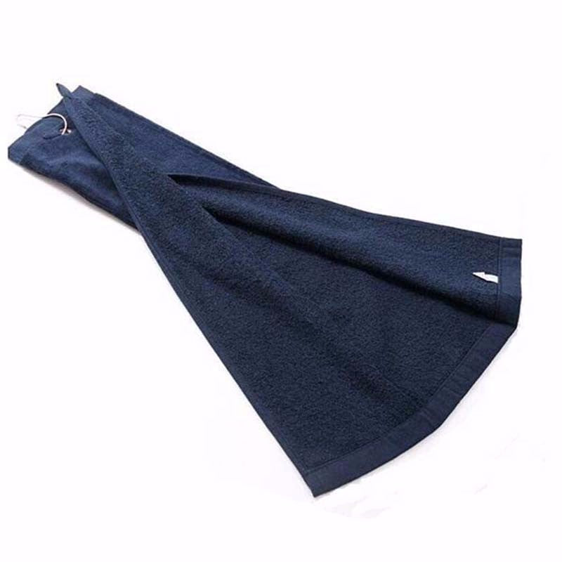 1pcs 100% Cotton Golf Towel Size 40X60cm with metal hook washcloth Golf accessories
