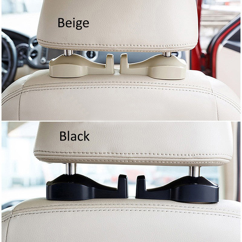 2PCS Car Fastener&Clip Bags Auto Portable Seat hook Hanger Purse Bag Holder Seat Back Organizer Holder Interior Accessories
