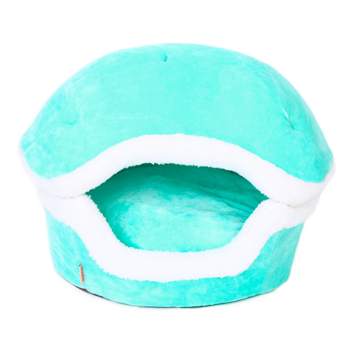 HOOPET Warm Cat Bed House Hamburger Bed Disassemblability Windproof Pet Puppy Nest Shell Hiding Burger Bun for Winter