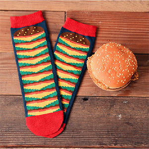Cotton Fries Socks Burger Socks Creative Socks Recycling Couples Socks