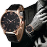 Sophisticated Mens Watch - Leather Analog Quartz Wrist Watch Casual Male Clocks Hours Relojes Hombre #03