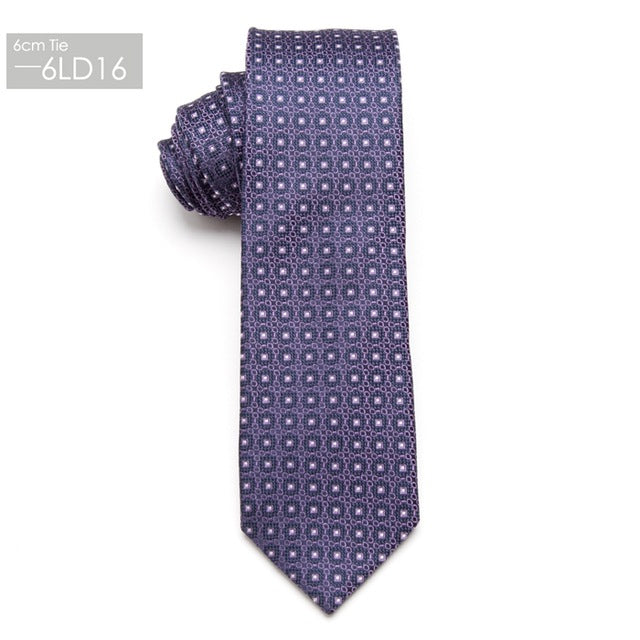 XGVOKH Men's skinny tie Wedding Ties Necktie for Men FREE GIFT Business 6cm Necktie Man Fashion Clothing shirt Accessories