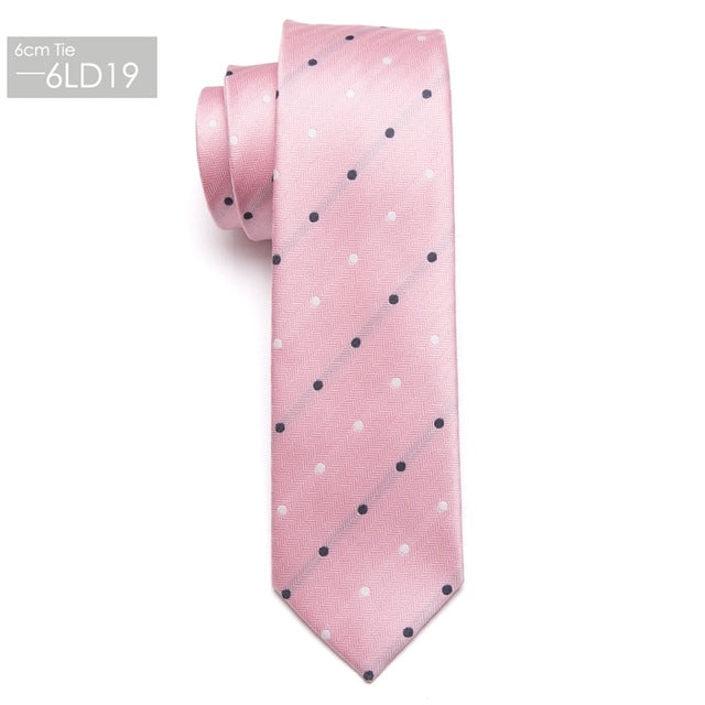 XGVOKH Men's skinny tie Wedding Ties Necktie for Men FREE GIFT Business 6cm Necktie Man Fashion Clothing shirt Accessories