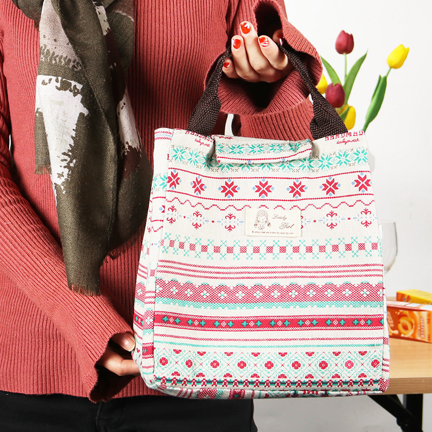 Stylish Reusable Insulated Shopping Bag Lunch Bag Cooler Bag