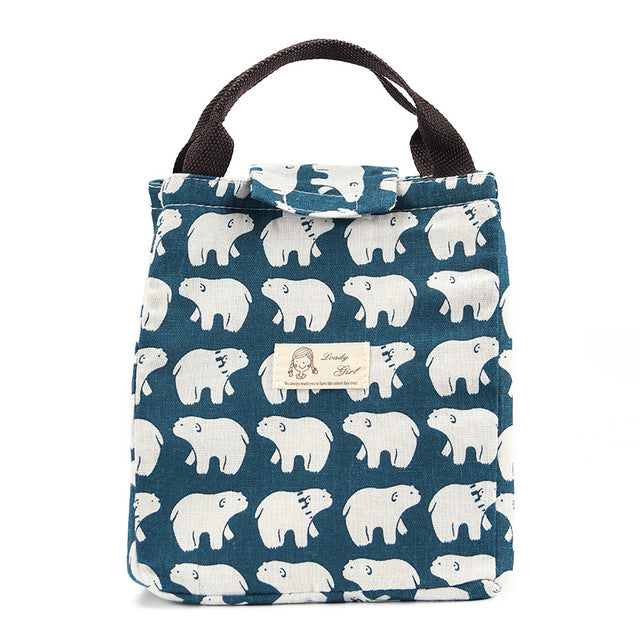 Stylish Reusable Insulated Shopping Bag Lunch Bag Cooler Bag