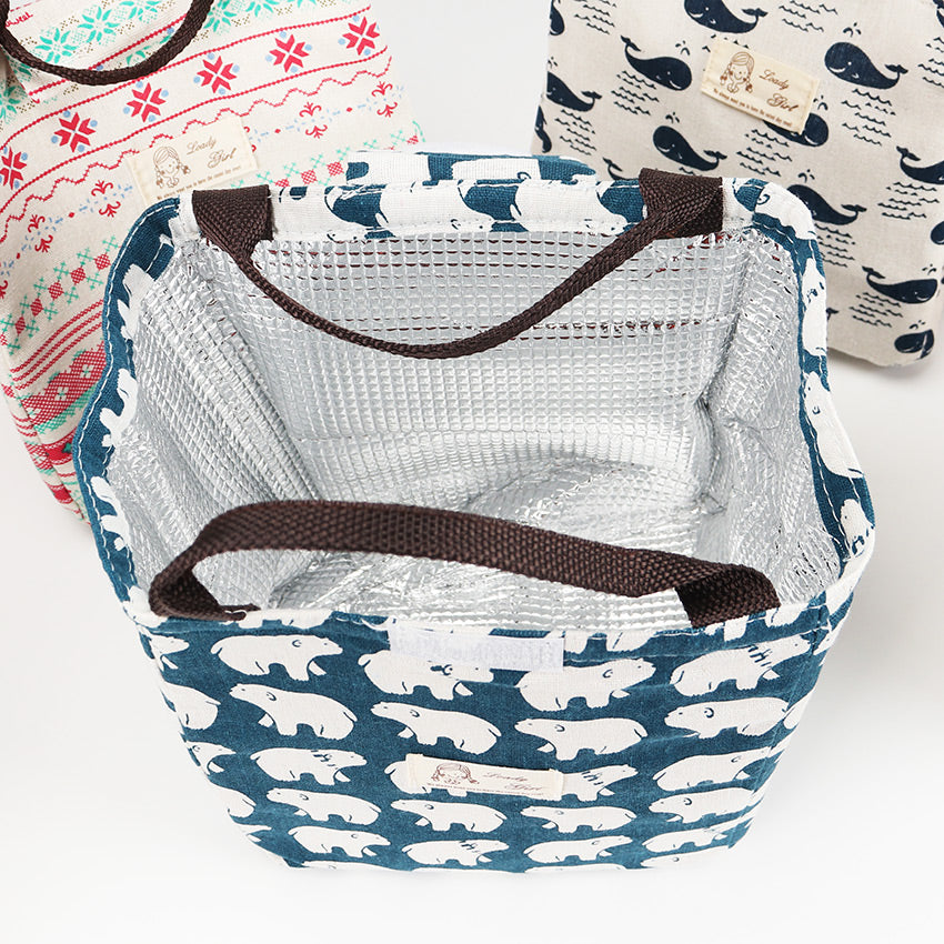 Stylish Reusable Insulated Shopping Bag Lunch Bag Cooler Bag