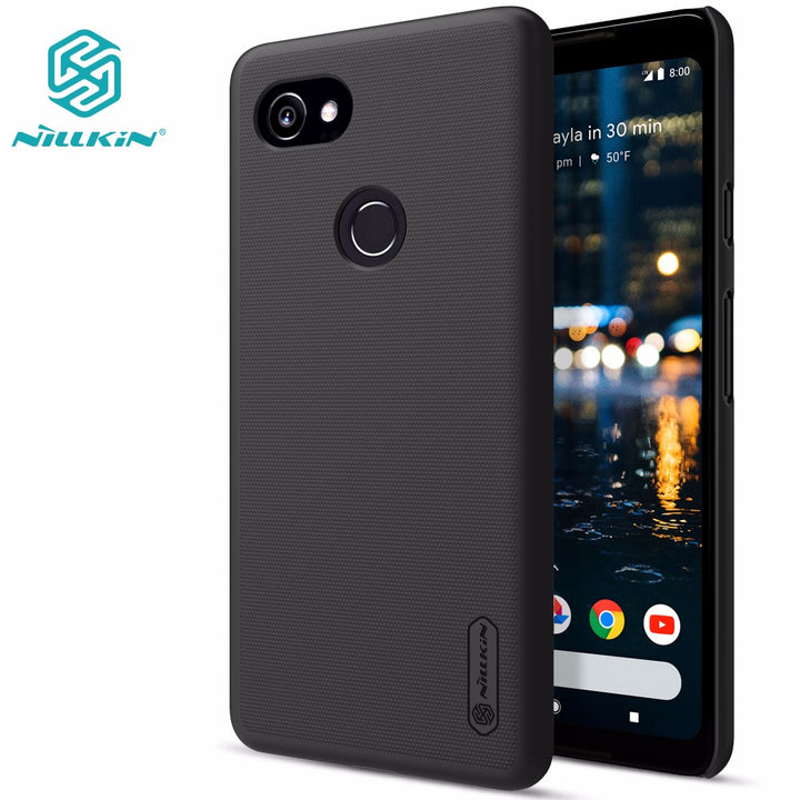 Google Pixel 2 case Google Pixel 2 XL cover NILLKIN Super Frosted Shield matte hard back cover with free screen protector