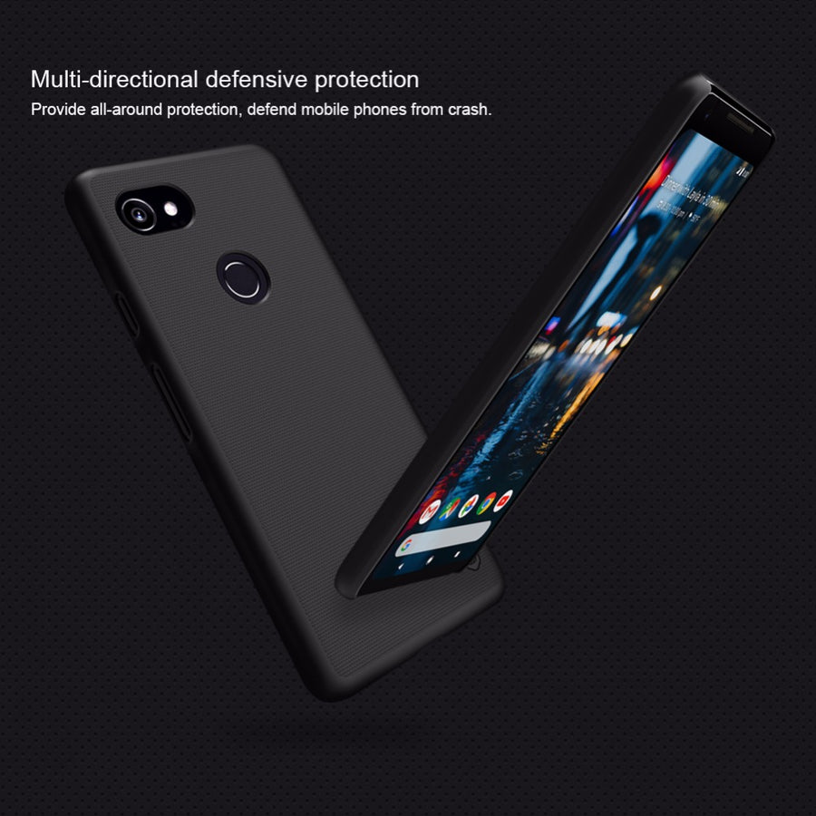 Google Pixel 2 case Google Pixel 2 XL cover NILLKIN Super Frosted Shield matte hard back cover with free screen protector