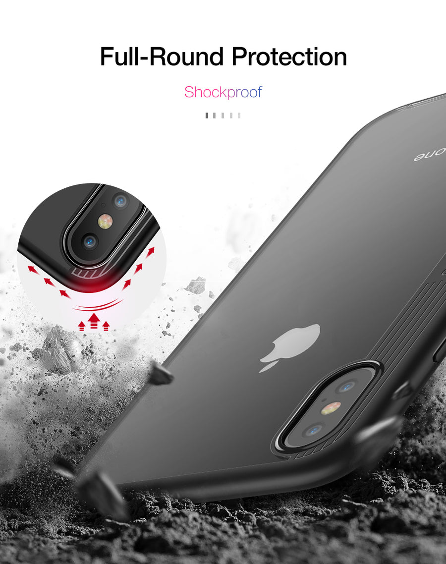 RAXFLY Case For iPhone X Hard Plastic Shockproof Case For iPhone X 10 Full Protector Business Cover For Apple iPhoneX Cases