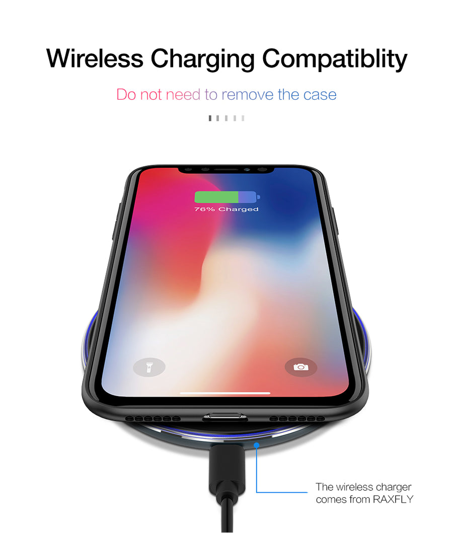 RAXFLY Case For iPhone X Hard Plastic Shockproof Case For iPhone X 10 Full Protector Business Cover For Apple iPhoneX Cases