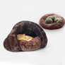 HOOPET New Arrival Warm Cat Sleeping Bags Pet Beds Half Cover Winter Nest Kitty House Cats Bed Brown 2 Size #K