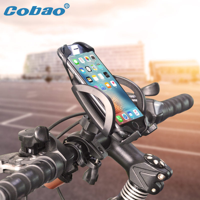Cobao Bicycle Phone Holder Handlebar Bike Phone Holder 360 Adjustable Motorcycle Phone Holder For iPhone Samsung Huawei Xiaomi