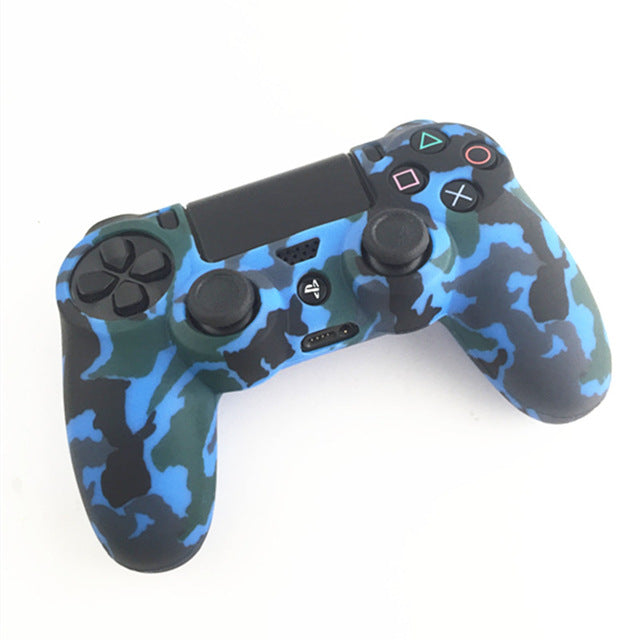 Durable Camouflage Camo Silicone Gel Guards sleeve Skin Grips Cover Case Caps For Playstation 4 PS4 Pro PS4 Slim Gamepad Protect