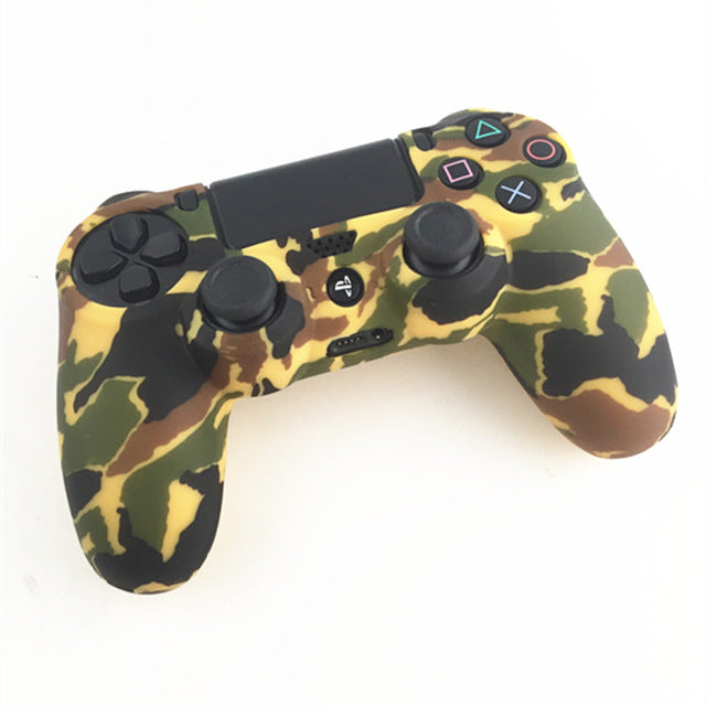 Durable Camouflage Camo Silicone Gel Guards sleeve Skin Grips Cover Case Caps For Playstation 4 PS4 Pro PS4 Slim Gamepad Protect