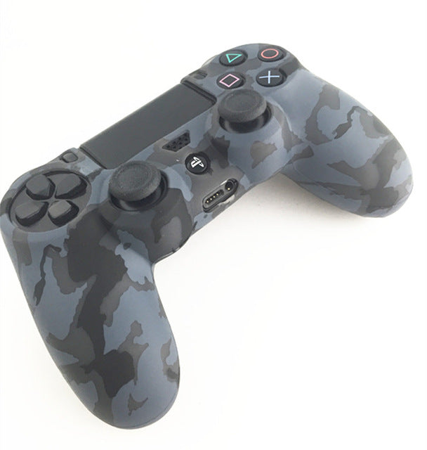 Durable Camouflage Camo Silicone Gel Guards sleeve Skin Grips Cover Case Caps For Playstation 4 PS4 Pro PS4 Slim Gamepad Protect