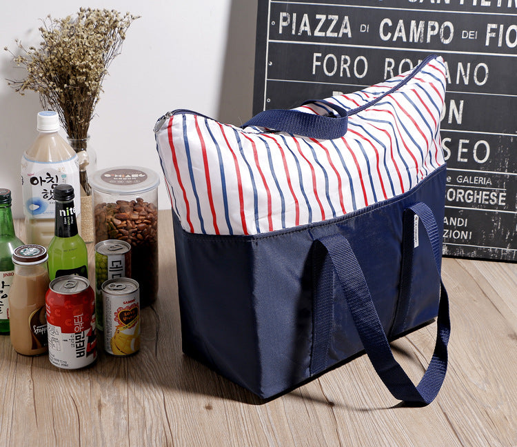 High quality thermal picnic cooler bags lunch food fresh insulated handbag ice pack big shopping tote insulation shoulder bag