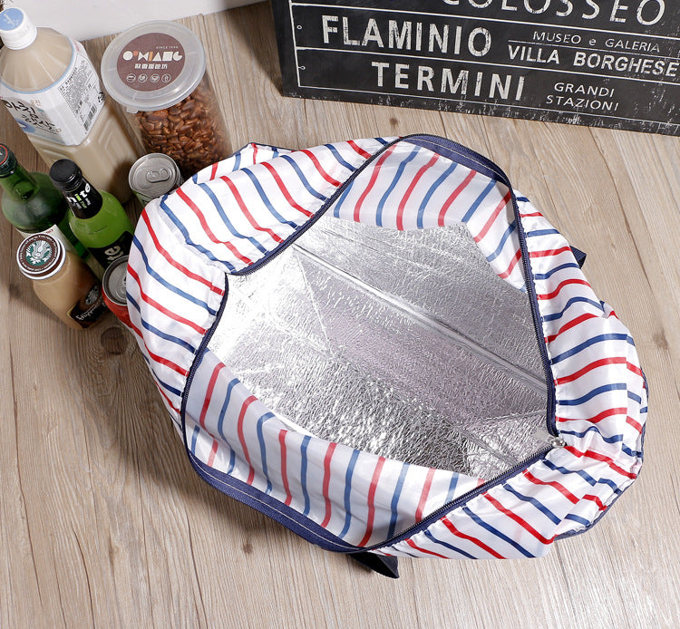 High quality thermal picnic cooler bags lunch food fresh insulated handbag ice pack big shopping tote insulation shoulder bag