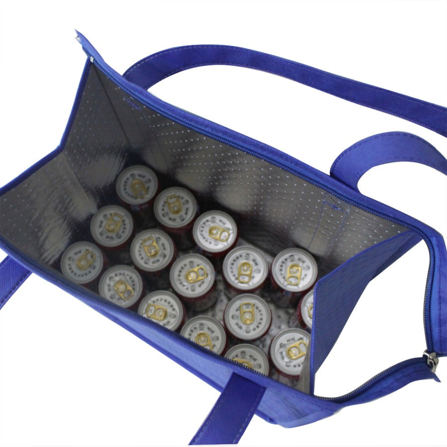 2PCS Stylish Reusable Insulated Shopping Bag Lunch Bag Cooler Bag