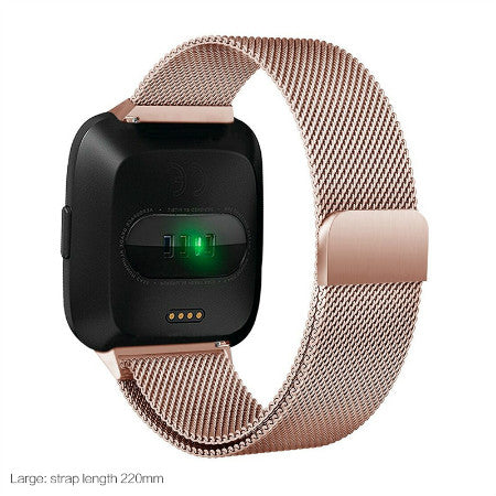 2018 New Colorful For Fitbit Versa Smart Watch Strap Versa Milanese Loop Magnetic Stainless Steel Strap