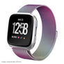 2018 New Colorful For Fitbit Versa Smart Watch Strap Versa Milanese Loop Magnetic Stainless Steel Strap