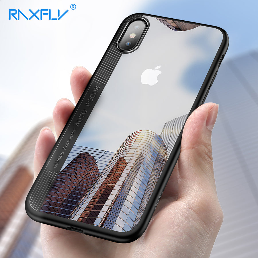 RAXFLY Case For iPhone X Hard Plastic Shockproof Case For iPhone X 10 Full Protector Business Cover For Apple iPhoneX Cases