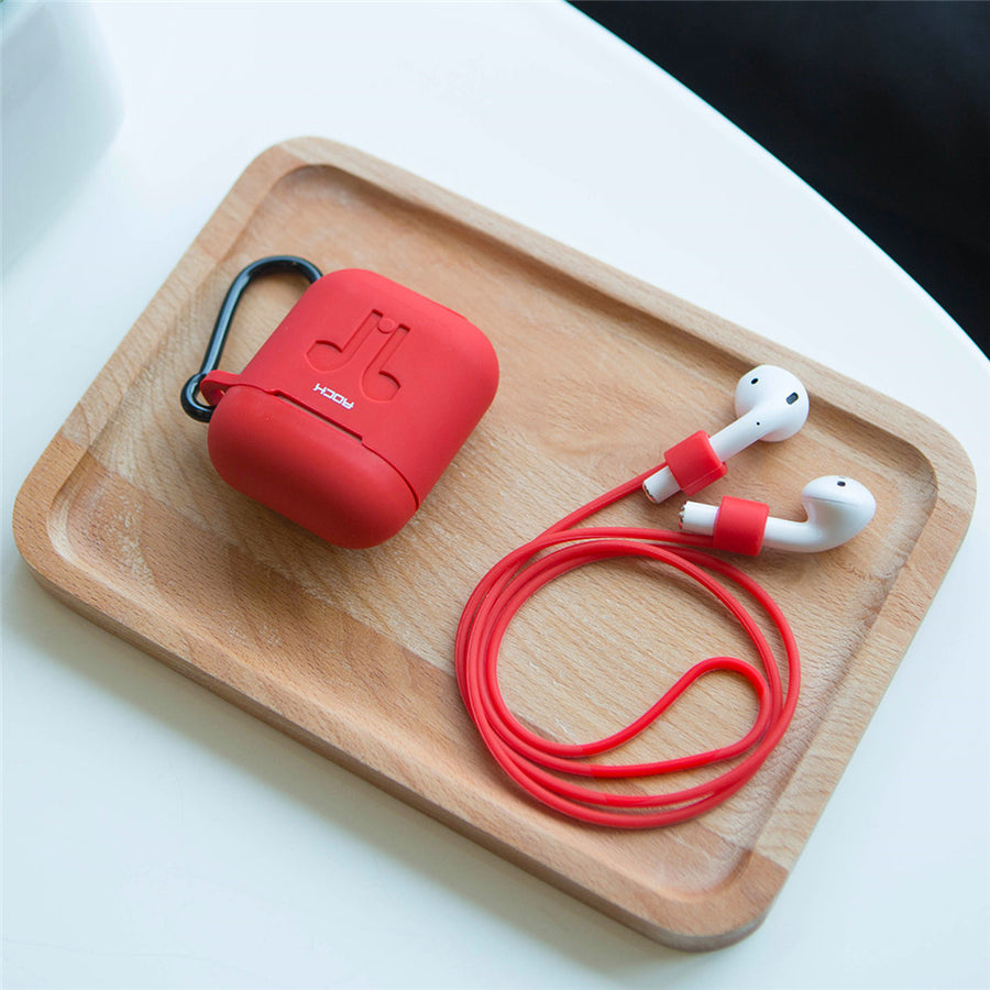 ROCK Headphone Earphone Strap For Apple Airpods Anti Lost Strap Magnetic Loop String Rope For Airpods Carrying Case Silicone