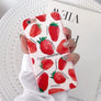 ZMASI Red Strawberry Phone Case For iphone X Case For iphone 6S 6 7 8 Plus Back Cover Fashion Cherry Soft Silicone TPU Cases