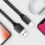 USB Cable for iPhone 8 7 6 6s SE 5s, ROCK Data Sync Flat USB Cable for iPad mini/air/pro for iPhone charger for iPhone X Cable