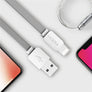 USB Cable for iPhone 8 7 6 6s SE 5s, ROCK Data Sync Flat USB Cable for iPad mini/air/pro for iPhone charger for iPhone X Cable