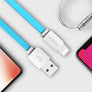 USB Cable for iPhone 8 7 6 6s SE 5s, ROCK Data Sync Flat USB Cable for iPad mini/air/pro for iPhone charger for iPhone X Cable