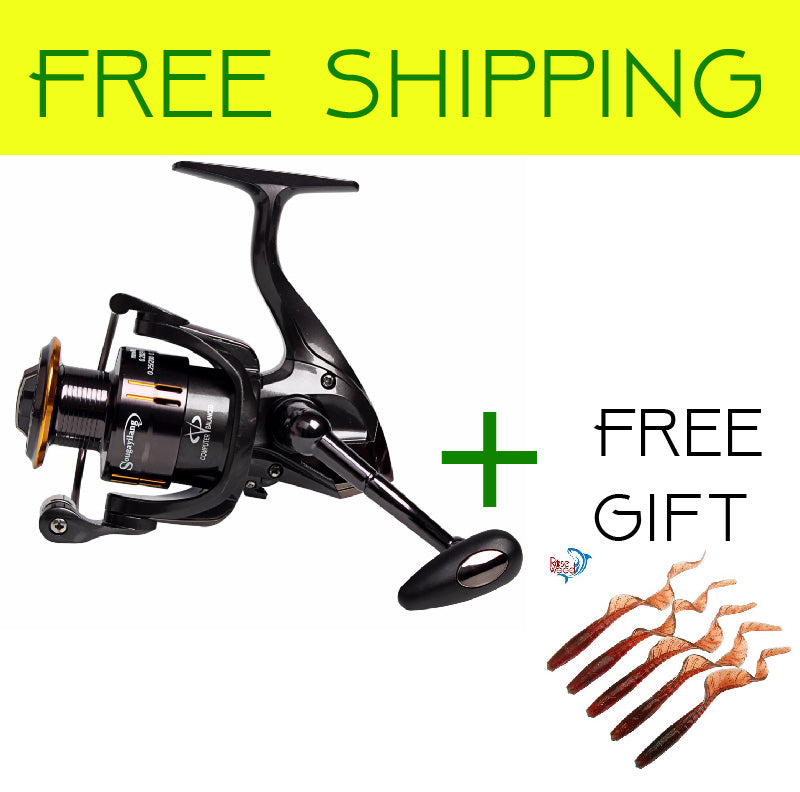 Sougayilang Fishing Coil Wheel Spinning Reels Full Metal Wheel 13+1BB Spinning Trout Fishing Reel Tackle Vara De Pesca